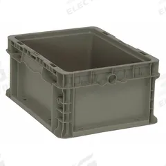 QUANTUM STORAGE SYSTEMS Straight Wall Tote: 3.7 gal, 12 in x 15 in x 7 1/2 in, Stacking Capable (MPN RSO1215-7). Key specifications — Material: Plastic; Stackable: Stacking Capable; Brand: QUANTUM STORAGE SYSTEMS.