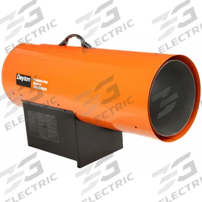 Dayton Portable Gas Torpedo Heater: 300,000 BtuH Heating Capacity Output - Direct-Fired Portable Gas Torpedo Heaters