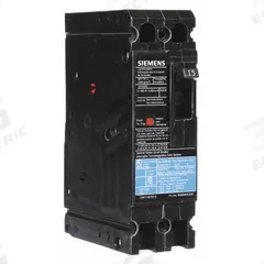 SIEMENS Molded Case Circuit Breaker: 15 A Amps, 18kA at 480V AC, Fixed, Load Side Lug, Any, ED4 (MPN ED42B015). Key specifications — Phase Connection: Any; Instantaneous Trip: Fixed; Terminal Connection: Load Side Lug; Series: ED4; Max. AIR Rating: 18kA at 480V AC.