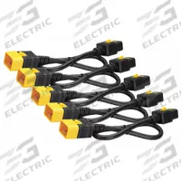 APC BY SCHNEIDER ELECTRIC Power Cord: 2 ft Lg, 3/14, Locking C20 Plug, Locking C19 Receptacle, SJT (MPN AP8712S). Key specifications — Brand: APC BY SCHNEIDER ELECTRIC; Jacket Material: Rubber/Plastic.