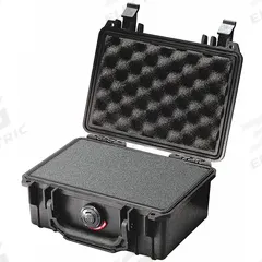 PELICAN Protective Case: 4 3/4 in x 7 1/4 in Inside, Convoluted/Pick and Pluck/Solid, Black (MPN 1120). Key specifications — Closure Type: Latch; Brand: PELICAN.