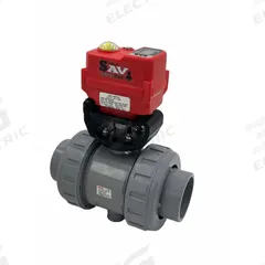 ASAHI Electrically Actuated Two-Way Ball Valve: 2 in, CPVC, 95 to 265V AC, Full Port Ball Port (MPN 161340020). Key specifications — Brand: ASAHI; Actuator Features: Manual Override.