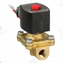 REDHAT Solenoid Valve: 2-Way, Normally Closed, 3/8 in Pipe Size, 110V AC/120V AC, High Flow (MPN EF8210G093). Key specifications — Pipe Size: 3/8 in; Voltage: 110V AC; Brand: REDHAT; Coil Enclosure: Watertight.