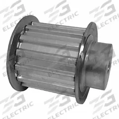DAYTON Timing Pulley: Trapezoidal, Plain, For T5 Timing Belt Section, For 16 mm Belt Wd, 14 Teeth (MPN 27T5/14-2). Key specifications — Brand: DAYTON; Tooth Profile: Trapezoidal; Finish: Plain.
