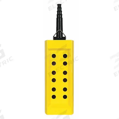 SCHNEIDER Pendant Enclosure: 12 Holes, 22 mm Operator Size - Pendants with Rubber Sleeve-Protected Cable Entries