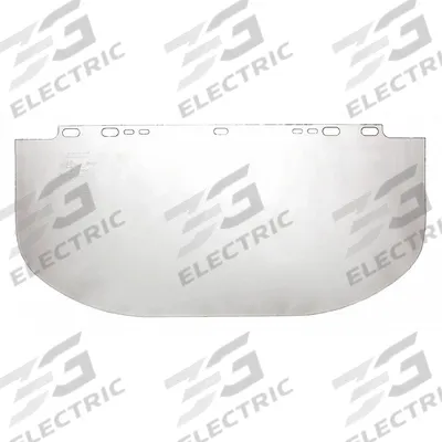 JACKSON SAFETY Face Shield Visor: 19 1/2 in Overall Wd, 9 in Overall Ht - Chemical-Resistant Replacement Visors