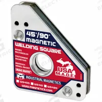 MAG-MATE Magnetic Welding Square: 45°_90°, 75 lb Max Pull, 5/16 in Center Hole Dia (MPN WS410). Key specifications — Brand: MAG-MATE; Manufacturer Part Number: WS410.