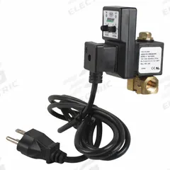 SPEEDAIRE Timed Electric Auto Drain Valve: 1/8 in NPT Pipe, 1/8 in Drain, 0.75 gpm, 100 V to 120 V (MPN 13X522). Key specifications — attr294755: SPEEDAIRE; attr292031: 0.5 sec to 10 sec.