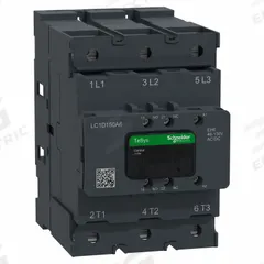 SCHNEIDER ELECTRIC IEC Contactor: Non-Reversing, 3 Poles, 3NO Contacts, 150 A, 120V AC/48V AC Coil (MPN LC1D150A6EHE). Key specifications — Brand: SCHNEIDER; Integrated Surge Suppression: Yes; Nominal Coil Voltage @ 60Hz: 48V AC.