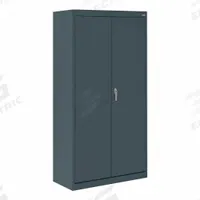 SANDUSKY Shelf Cabinet: 30 in x 18 in x 66 in, Swing Handle & Keyed, 24 ga Panel Thick, Frame (MPN VF31301866-02). Key specifications — Cabinet Color: Charcoal; Method of Construction: Welded; Base Type: Frame; Assembled: Assembled; Mobility: Stationary; Adjustable Shelves: Fixed; Cabinet Finish: Powder Coated; Cabinet Material: Steel.