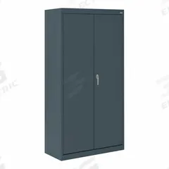 SANDUSKY Shelf Cabinet: 30 in x 18 in x 66 in, Swing Handle & Keyed, 24 ga Panel Thick, Frame (MPN VF31301866-02). Key specifications — Cabinet Color: Charcoal; Method of Construction: Welded; Base Type: Frame; Assembled: Assembled; Mobility: Stationary; Adjustable Shelves: Fixed; Cabinet Finish: Powder Coated; Cabinet Material: Steel.