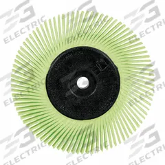 Precision Radial Bristle Brush (MPN 7100374911). Key specifications — Connector Size: 3/8 in; Brand: SCOTCH-BRITE; Connection Type: Arbor Hole.