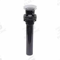 KISSLER & CO Sink Drain: ABS, 9 in Overall Ht, 2 in Overall Dia, 2 1/8 in Pipe Dia (MPN 08-0313). Key specifications — Product Type: Sink Drain; Brand: KISSLER & CO; Material: ABS; Includes Overflow: No.
