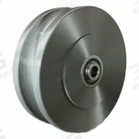 HAMILTON Track Wheel: 6 in Wheel Dia., 2 in Wheel Wd, 1,950 lb Load Capacity, 1/2 in For Axle Size (MPN W-620-125-FUB-1/2). Key specifications — attr1099880: Yes; attr1099886: Clear; attr1099891: HAMILTON.
