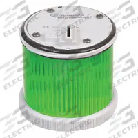 EDWARDS SIGNALING Stacklight Warning Light: Flashing/Steady, 120V AC, Green, 70 mm Overall Dia (MPN 270CLEDMG120A). Key specifications — Brand: EDWARDS SIGNALING; Compatible with Series: 200 Class; Lens Color: Green; Operating Voltage: 120V AC; Manufacturer Part Number: 270CLEDMG120A.