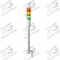 PATLITE Tower Light Assembly: 3 Tier, Sounder Tier Included, IP54, Amber/Green/Red, Direct Wire (MPN LR4-302LJBW-RYG). Key specifications — Manufacturer Part Number: LR4-302LJBW-RYG; Brand: PATLITE; Operating Voltage: 24V DC; Light Tier Color: Red.