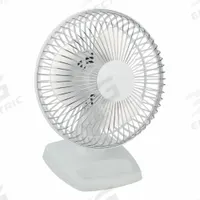 AIR KING Cooling Fan: 6 in Blade Dia, Non-Oscillating, 90 cfm_190 cfm Airflow, Desktop, 2 Speeds (MPN 9146). Key specifications — Voltage: 120V AC; Oscillation: Non-Oscillating; Number of Speeds: 2; Power Source: Plug-In; Brand: AIR KING.