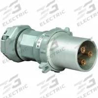 HUBBELL Pin and Sleeve Plug: Gray, 250V DC/600V AC, Single Phase, 200 A, 2 Pole, 3 Wire (MPN VP203612). Key specifications — Brand: HUBBELL.