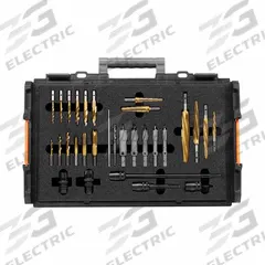 HOLEMAKER TECHNOLOGY STAKIT Installation Kit: 31 Pc, 1/2"-13 to 3/4"-10 Taps (MPN STC-EMID-INIK). Key specifications — attr1300596: Straight Flute; attr1300608: HOLEMAKER TECHNOLOGY.