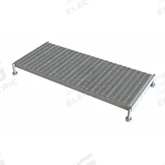 TRI-ARC Adjustable Height Work Platform: 14 in Platform Ht - Max, 24 in Platform Wd, Steel, Adj Ht (MPN WLOS959242). Key specifications — Brand: TRI-ARC; Color: Gray.