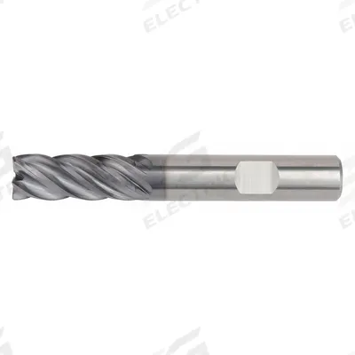 WIDIA HANITA Square End Mill: Carbide, AlTiN Coated, 5 Flute, 20 mm Mill Dia, 38 mm LOC - Fast-Cutting Carbide Square End Mills for Steel & Cast Iron