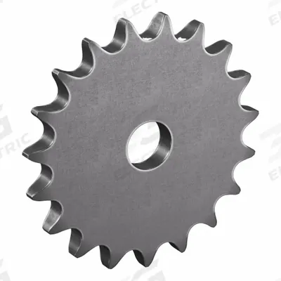 TRITAN Roller Chain Sprocket: No Hub, For Single Strands, 40, 19 Teeth, 3.038 in Pitch Dia - Size 40 Plain-Bore Roller Chain Sprockets