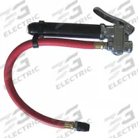 SPEEDAIRE Tire Inflator: Single-Tire Inflator Gauges, In-Line, 2 psi Pressure Increments, Zinc (MPN 22YL02). Key specifications — Material: Zinc; Thread Size: 1/4 in; Brand: SPEEDAIRE.