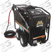 MI-T-M Electric Pressure Washer: Cart, 230 V – Single-Phase, 3,000 psi, 3.5 gpm, 8 hp (MPN GH-3004-SM10). Key specifications — Burner Fuel: Kerosene; Pump Drive: Belt; Brand: MI-T-M.