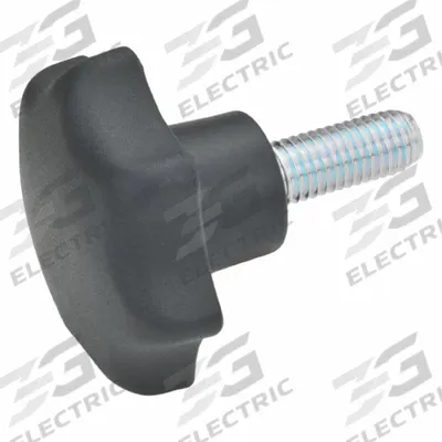 JW WINCO Hand Knobs; Star Knobs: 7 Point, Plastic w/ Steel Thread, 5/16"-18 Thread - 7-Arm Knobs with Threaded Stud