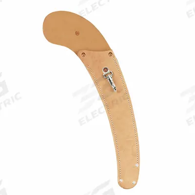 JAMESON Leather Scabbard: 20 1/2 in Overall Lg, Hard Chrome Plated Metal, 5 in Overall Wd - Pole Saw Accessories
