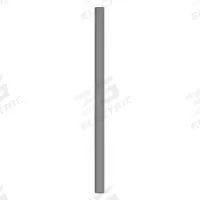 ASI GLOBAL Partition Column: Steel, Smooth Semi Gloss, Charcoal, 82 in Ht, 4 in Wd, 1 1/4 in Thick (MPN 40-91370403-23). Key specifications — Inner Core Type: Honeycomb; Brand: ASI GLOBAL PARTITIONS; Color: Charcoal; Finish/Texture: Smooth Semi Gloss.