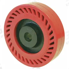 APPROVED VENDOR Caster Wheel: 10 in Wheel Dia., 3 in Wheel Wd, Polyurethane, 2,000 lb Load Rating (MPN UOR-1030-12). Key specifications — Brand: APPROVED VENDOR; Wheel/Tread Color: Red.