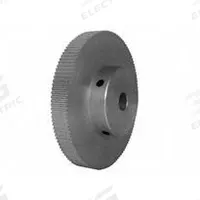 DAYTON Timing Pulley: Modified Curvilinear, Fixed, For GT Timing Belt Section, For 6 mm Belt Wd (MPN 120-2P06-6A5). Key specifications — Brand: DAYTON; Finish: Clear Anodized; For Belt Series: Powerhouse®.