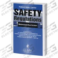 JJ KELLER Reference Material: Driving Safety, Motorcoach/Bus Regulatory Compliance, English (MPN 839). Key specifications — Regulations Covered: 49 CFR Parts 40, 380, 382, 383, 387, 390-396, 655; Includes: Driver Receipt Page; Brand: JJ KELLER; Product Type: Reference Material.