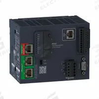 SCHNEIDER ELECTRIC Motion Controller: Transistor Out (MPN TM262M25MESS8T). Key specifications — Manufacturer Part Number: TM262M25MESS8T; Power Required: 24V DC; Product Type: Motion Controller; Series: Modicon M262; Number and Type of Outputs: Transistor; Mounting Style: Panel.