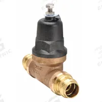 APOLLO Water Pressure Reducing Valve: Press x Press, 1/2 in Pipe Size, Bronze, 29.7 psi to 89.7 psi (MPN 36ELF10301PR). Key specifications — Brand: APOLLO; Low-Lead Compliance: Low-Lead Compliant.
