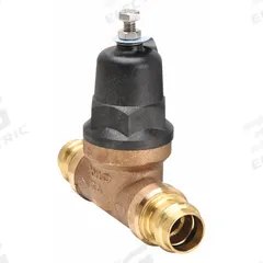 APOLLO Water Pressure Reducing Valve: Press x Press, 1/2 in Pipe Size, Bronze, 29.7 psi to 89.7 psi (MPN 36ELF10301PR). Key specifications — Brand: APOLLO; Low-Lead Compliance: Low-Lead Compliant.