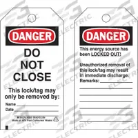 BRADY Danger Tag: Danger, Do Not Remove Tag, Polyester, Remarks, Write-On Surface, English, Danger (MPN 50265)