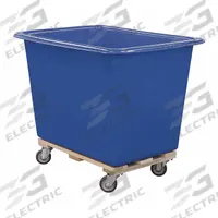 ROYAL BASKET TRUCKS Cube Truck: 11.9 cu ft, 600 lb, 40 in L x 28 in W x 31 1/2 in H, (4) Swivel, Std (MPN G10-BLX-PTA-4UNN). Key specifications — Manufacturer Part Number: G10-BLX-PTA-4UNN; Brand: ROYAL BASKET TRUCKS; Caster/Wheel Configuration: (4) Swivel; Color: Blue.