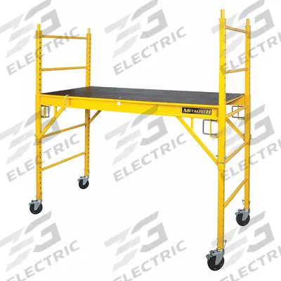 METALTECH Scaffold: Steel, 2.4 ft to 6 ft, 74 in x 29 in - Stackable Scaffolds