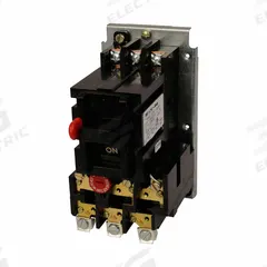 EATON Manual Motor Starter: Non-Reversing, 3 Poles, 45 A, NEMA Size M-1, Thermal Protection, EATFH (MPN B100M1CA). Key specifications — Maximum Voltage Rating: 600V AC; Brand: EATON; Thermal Units Required: 3 (Not Included).