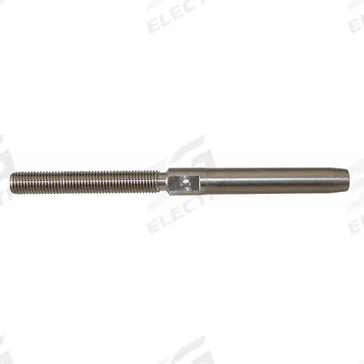 LOOS Wire Rope Stud: 1/4 in Compatible Rope Dia, Left Hand, 1 3/4 in Thread Lg - Left-Hand Thread Stud