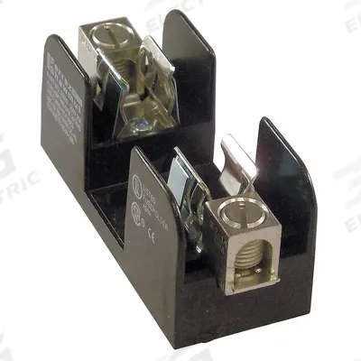 MERSEN Fuse Block: Open Block Design, 1 Pole, 250 V AC, Box Lug - Fuse Blocks for UL Class RK1 & RK5 Fuses