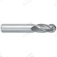 OSG Ball End Mill: Carbide, TiAlN Coated, 4 Flute, 2.5 mm Mill Dia, 8 mm LOC, 39 mm OAL (MPN 404-0984-BN11)