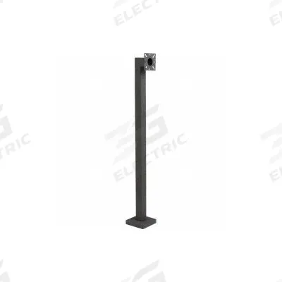 PEDESTAL PRO Low Profile Pedestal: 42 in Overall Ht, Black, Pedestal, 4 in x 5 in - Pedestals for Gate Operators