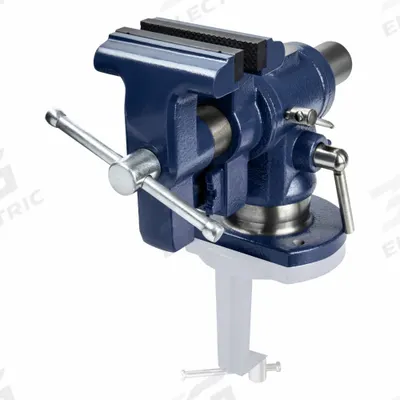 PALMGREN Multi-Positioning Ball Vise: Covered, 4 in Jaw Face Wd, 4 in Max Jaw Opening - Multi-Angle Precision Vises