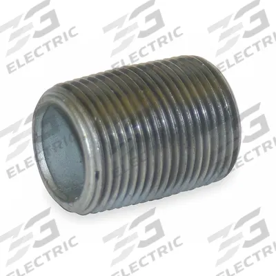 BECK Pipe Nipple: 3 1/2 in Nominal Pipe Size, Schedule 40, Galvanized Steel - Schedule 40 Fully Threaded Low Pressure Pipe Nipples