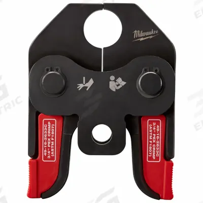 MILWAUKEE Press Jaw: 3/4 in Pipe, PEX, For ASTM F1807/F2159 - Jaws for Sub-Compact Press Tools
