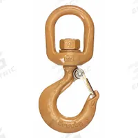 CROSBY Slip Hook: 3,000 lb Working Load Limit, 100 Hook Grade, Alloy Steel, 1/2 in Material Thick (MPN 1048816). Key specifications — Color: Gold; Brand: CROSBY; Visual Indicator Markings: Deformation & Max Angle.