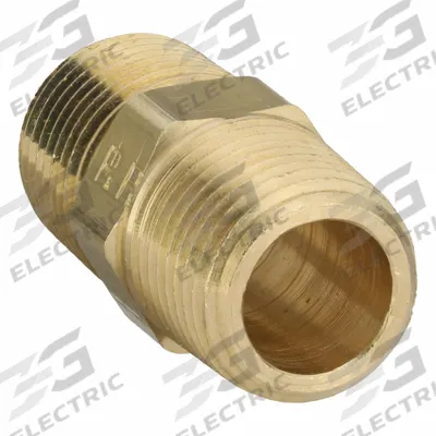 PARKER Metal Pipe Straight: Straight, 3/8 in x 3/8 in - Threaded High-Pressure Pipe Fittings